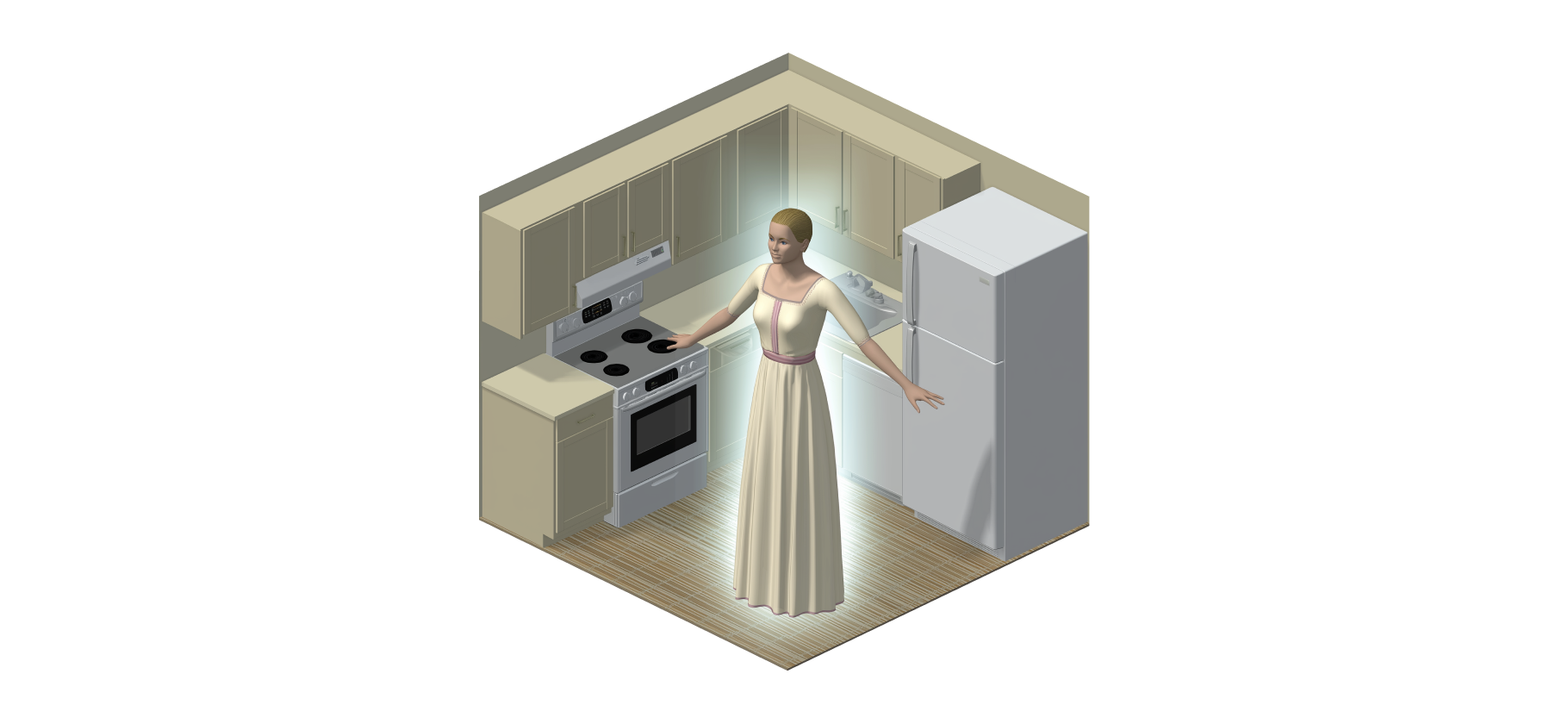 Как обустроить кухню, на которой есть ниша под кла­довку