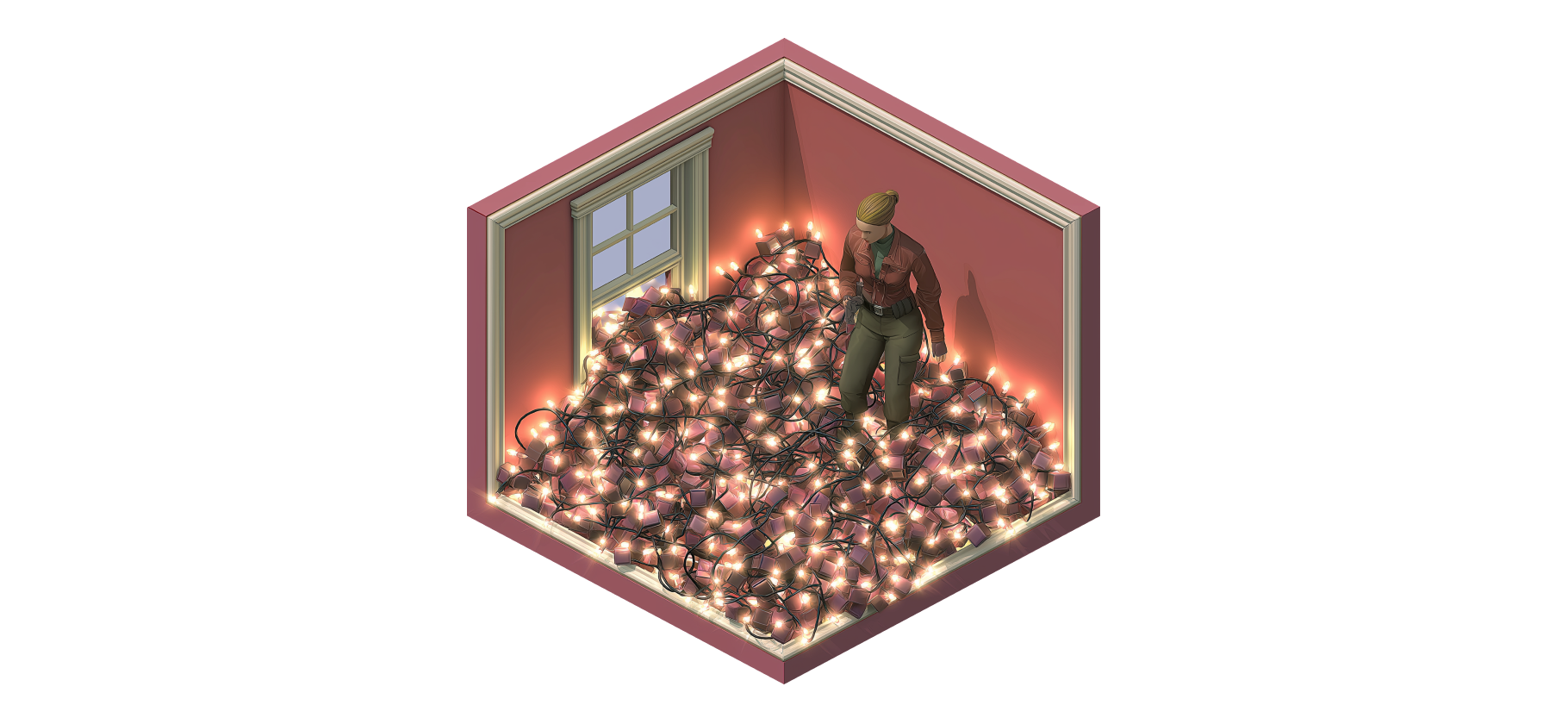 Какую гирлянду выбрать для неза­стек­ленного балкона без электричества