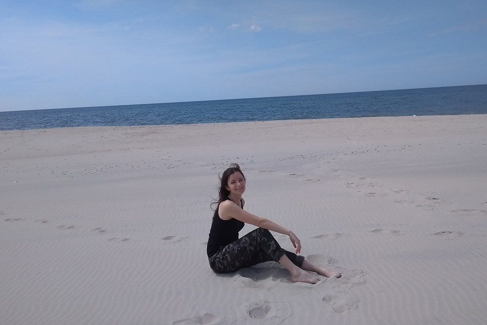 Это я на пляже в национальном парке «Куршская коса»