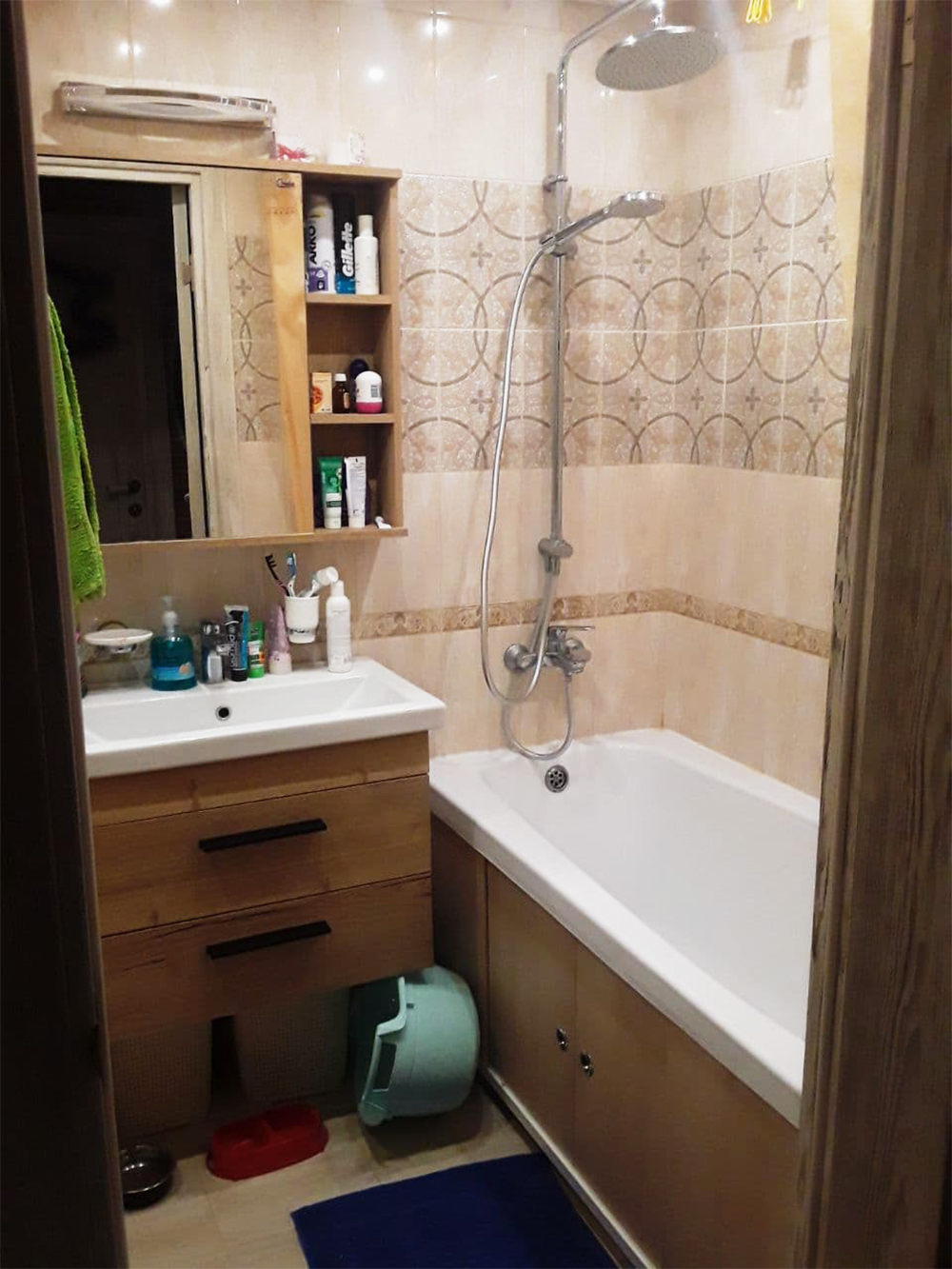 Так выглядит отделка в ванной