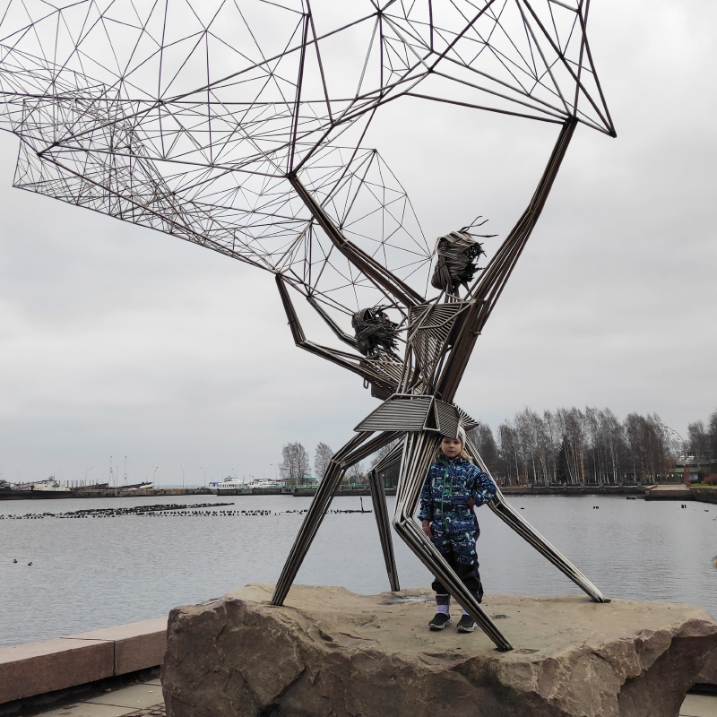 Скульптура «Рыбаки» из американского города Дулута понравилась дочке больше остальных