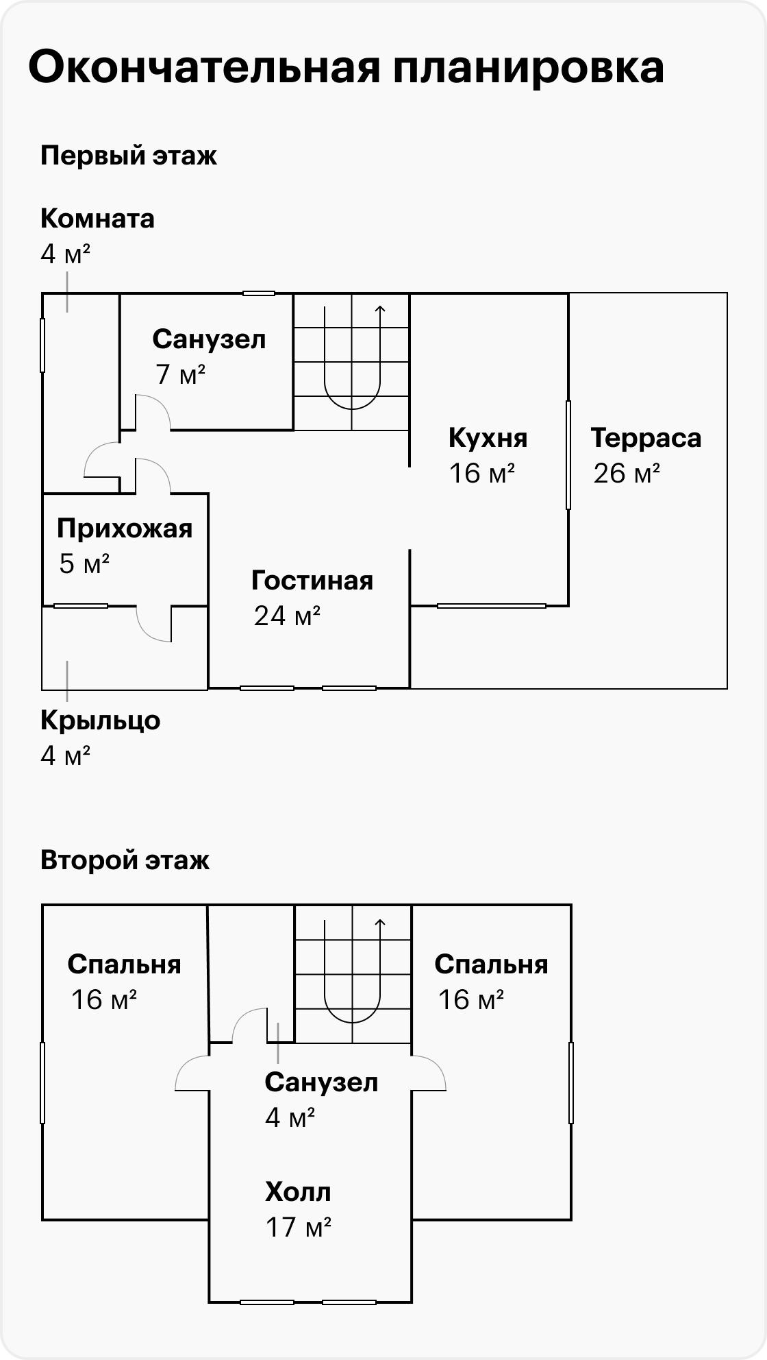 А это окончательная планировка, утвержденная в договоре