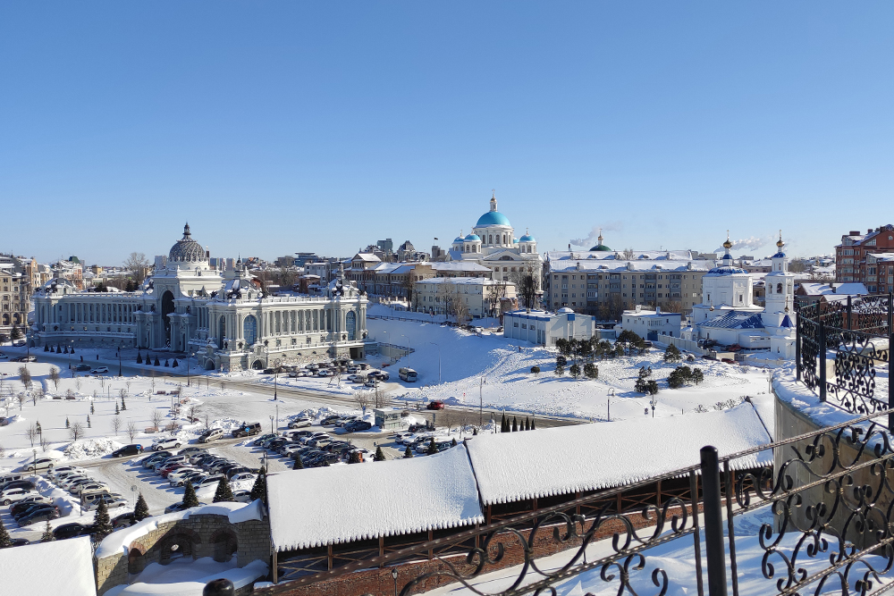 Панорамные виды Казани от кремля