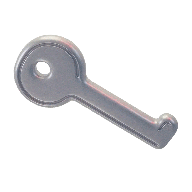 Ключ от простейшего цилиндрового замка. Он же называется «личинкой». Воры взломают такой за минуту