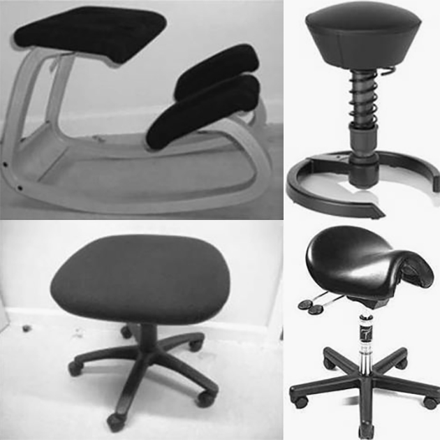 Четыре стула, использованные в исследовании. Источник: ncbi.nlm.nih.gov