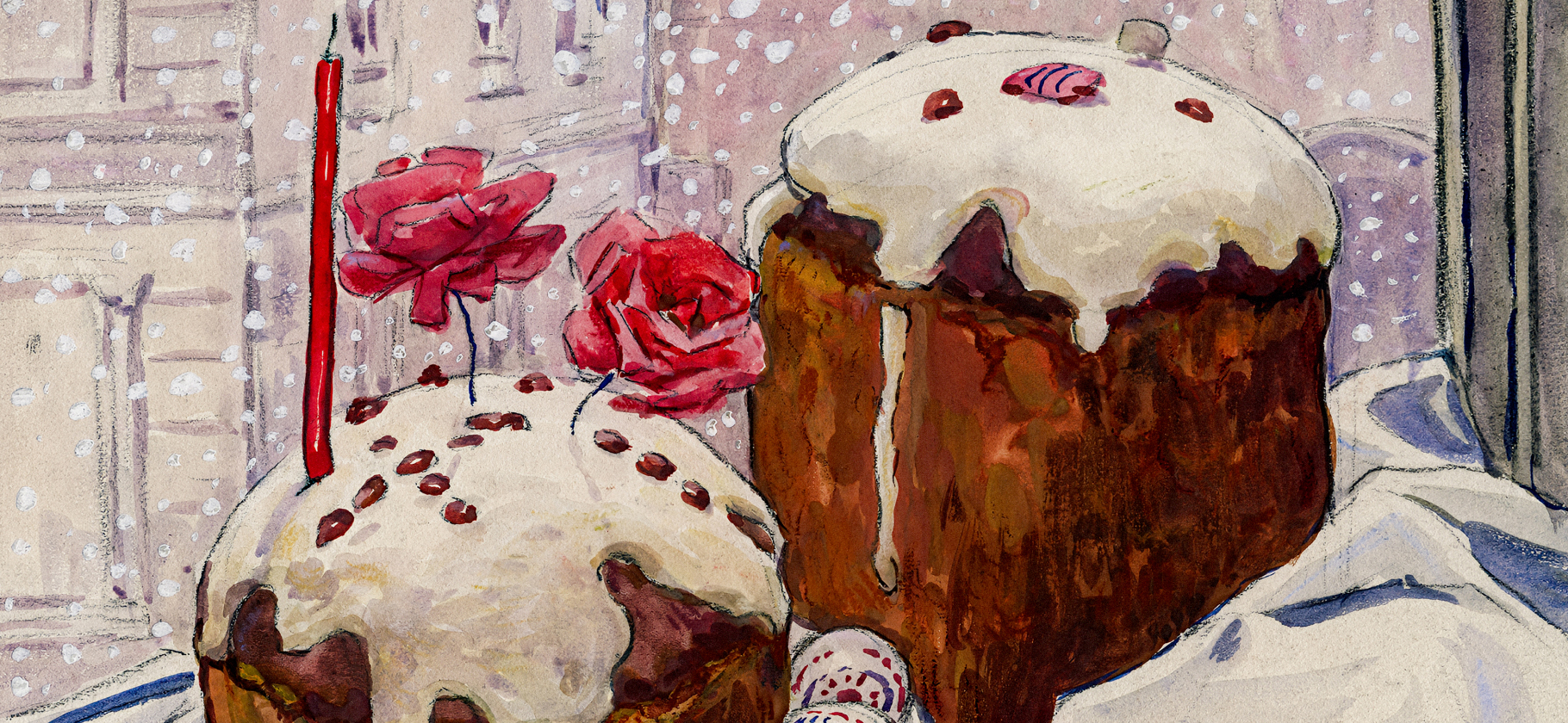 Покажите свои куличи и расска­жите, вкусными ли ​они были