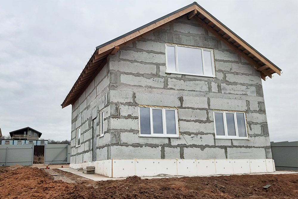Так выглядел построенный дом, когда мы начали подготовку техплана в ноябре 2019 года