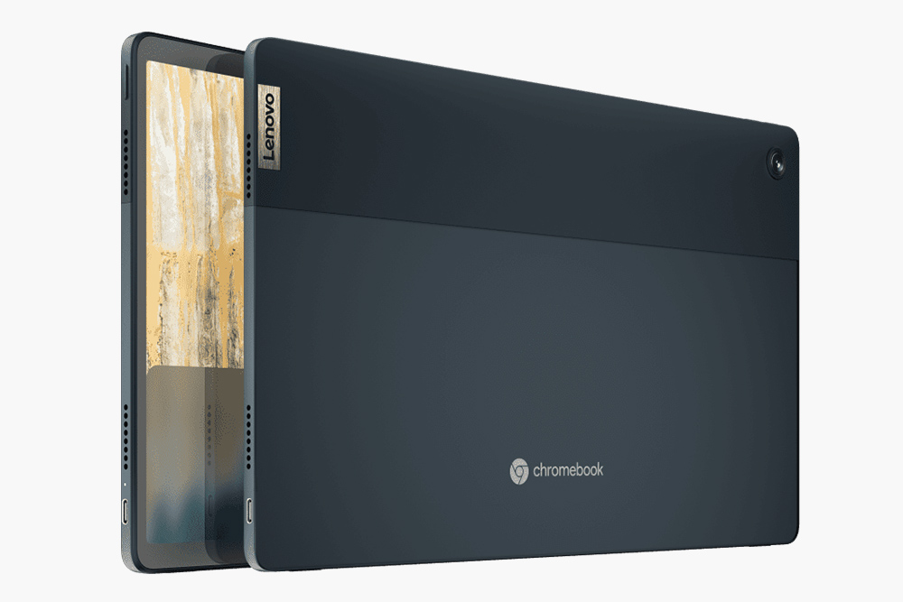 Внешний вид хромбука IdeaPad Duet 5 Chromebook — доступен в темно-сером и темно-синем цветах. Источник: «Леново»