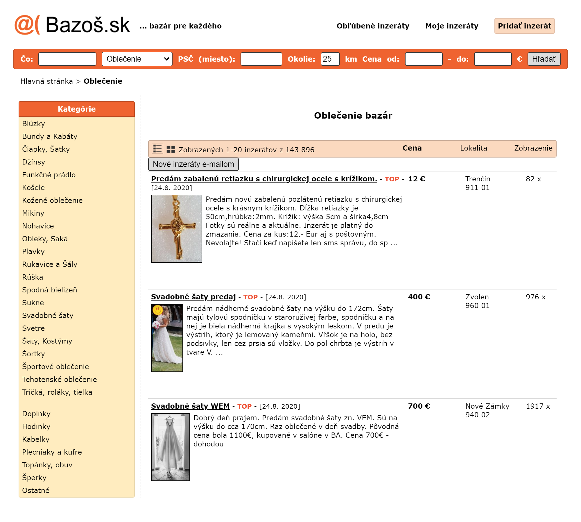 Если нужно купить или продать что⁠-⁠то подержанное, словаки идут на bazos.sk — это аналог «Авито»