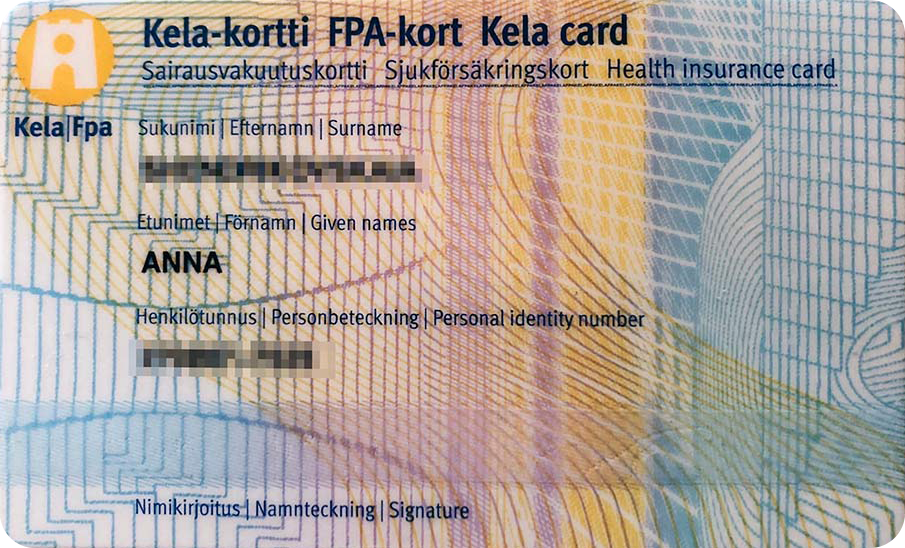 Моя финская карточка социального страхования