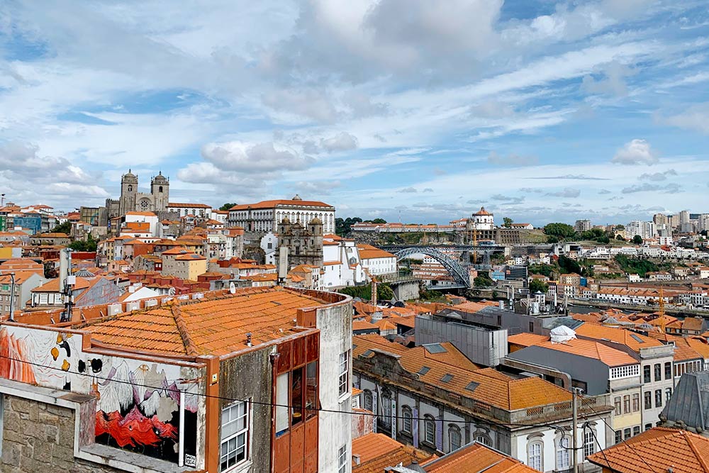 Вид на Порту со смотровой площадки Мирадору-да-Витория