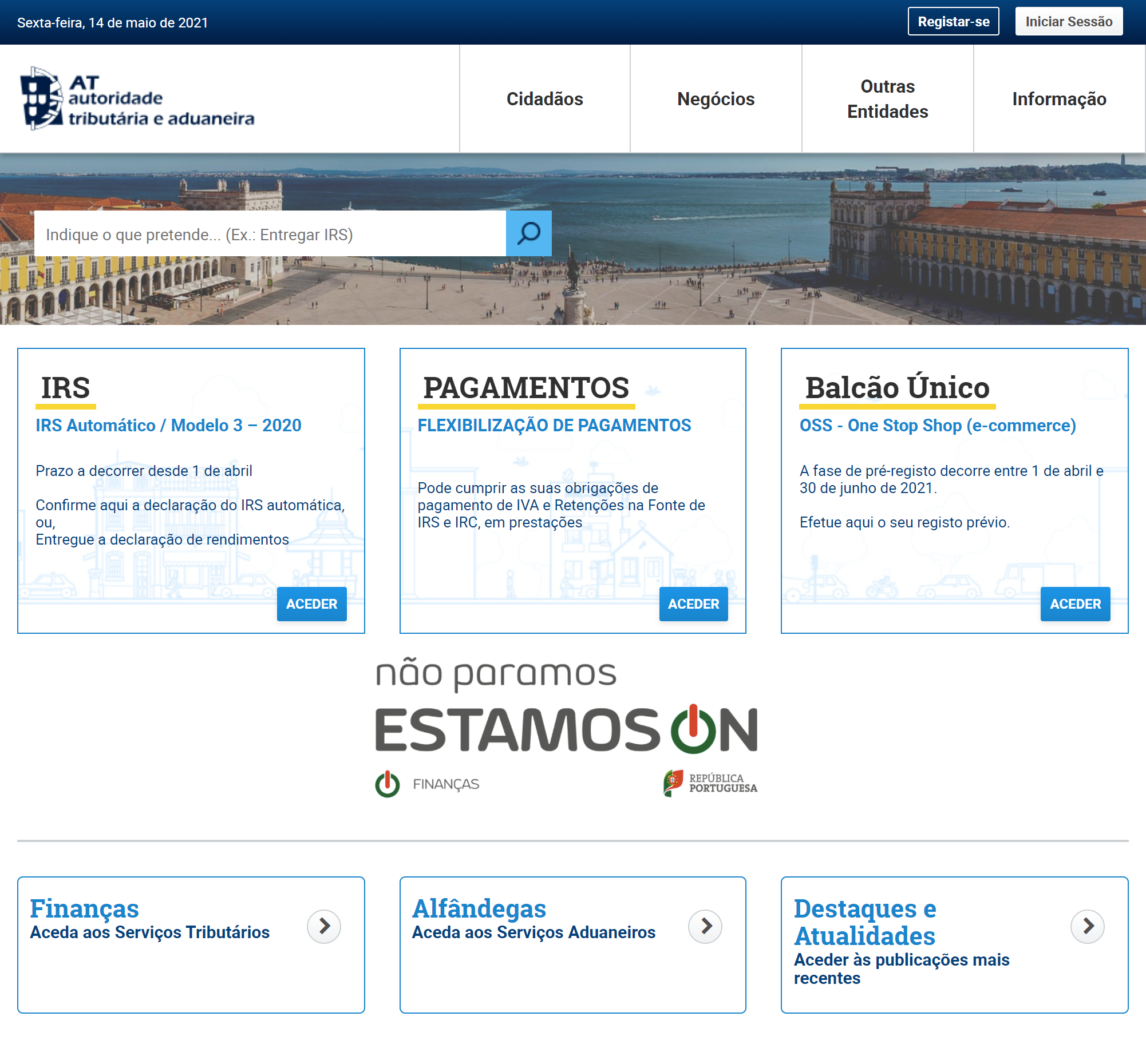 Сайт Autoridade Tributária e Aduaneira — налоговой службы. На мой взгляд, это самый адекватный госорган в Португалии: практически все действия можно совершить онлайн