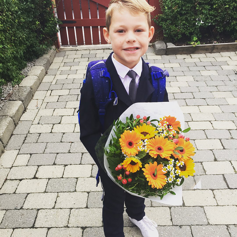 Первый школьный день моего старшего сына в норвежской школе