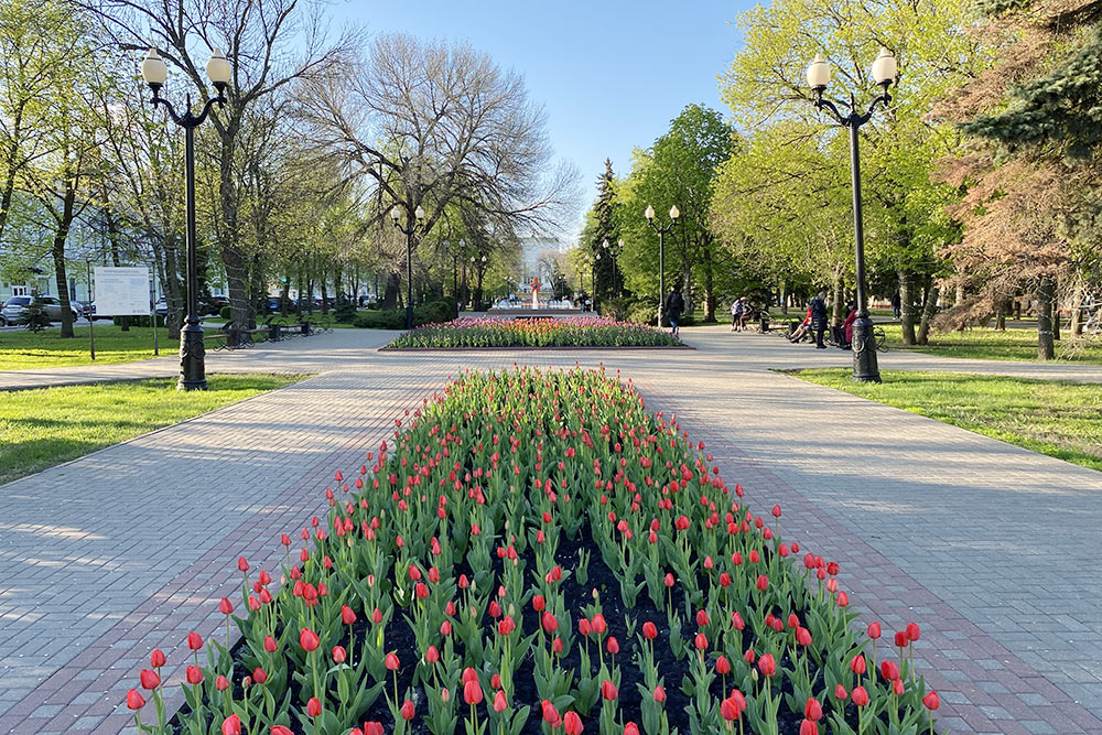 Парк рядом с Ленинской площадью