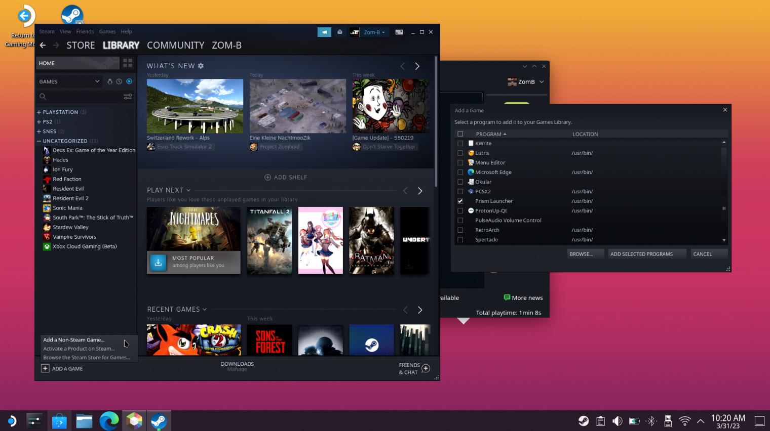 SteamOS в режиме рабочего стола мало чем отличается от Windows. © Windows Central