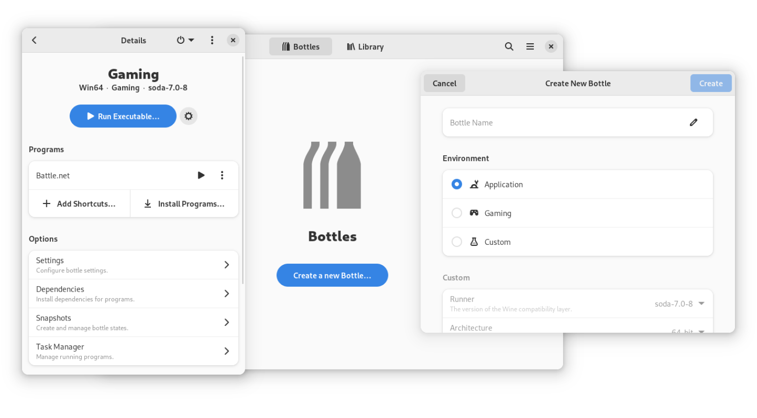 Так выглядит Bottles. © Github