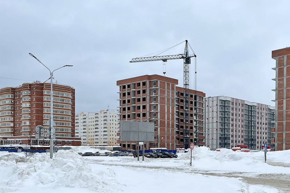 Стройка новых домов для сотрудников «Уралкалия» в Клестовке