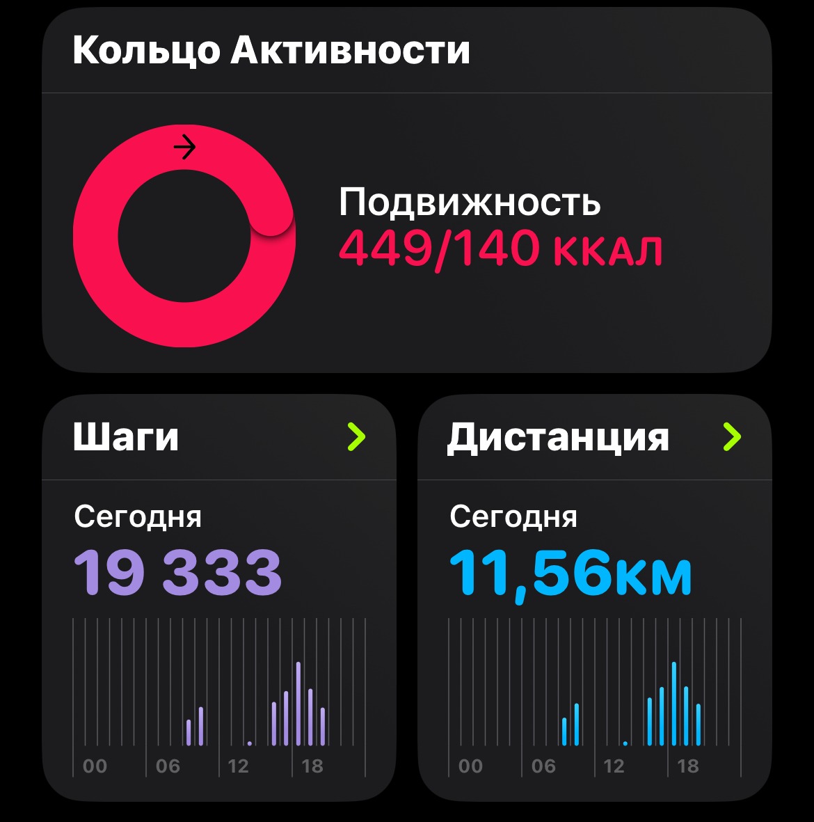 Моя активность сегодня