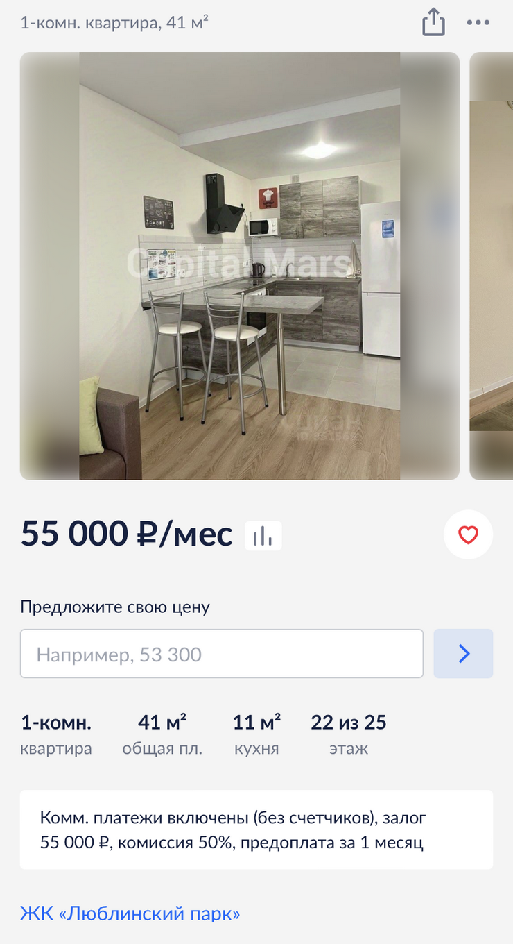 В новостройках сдают квартиры с хорошим ремонтом и, как правило, с полным набором техники. Источник: cian.ru