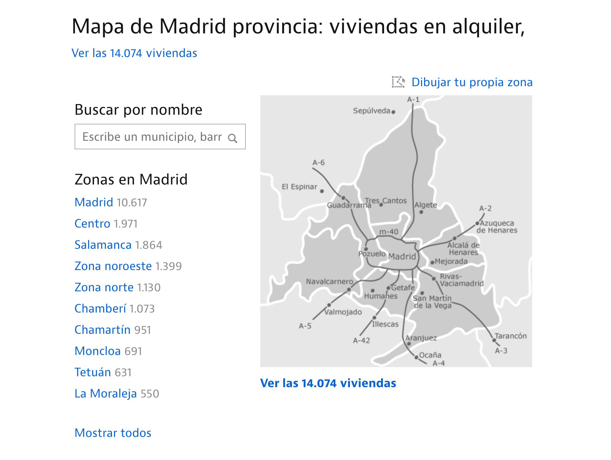 Сайт Idealista — самая удобная платформа для поиска жилья: можно искать по списку или по карте города