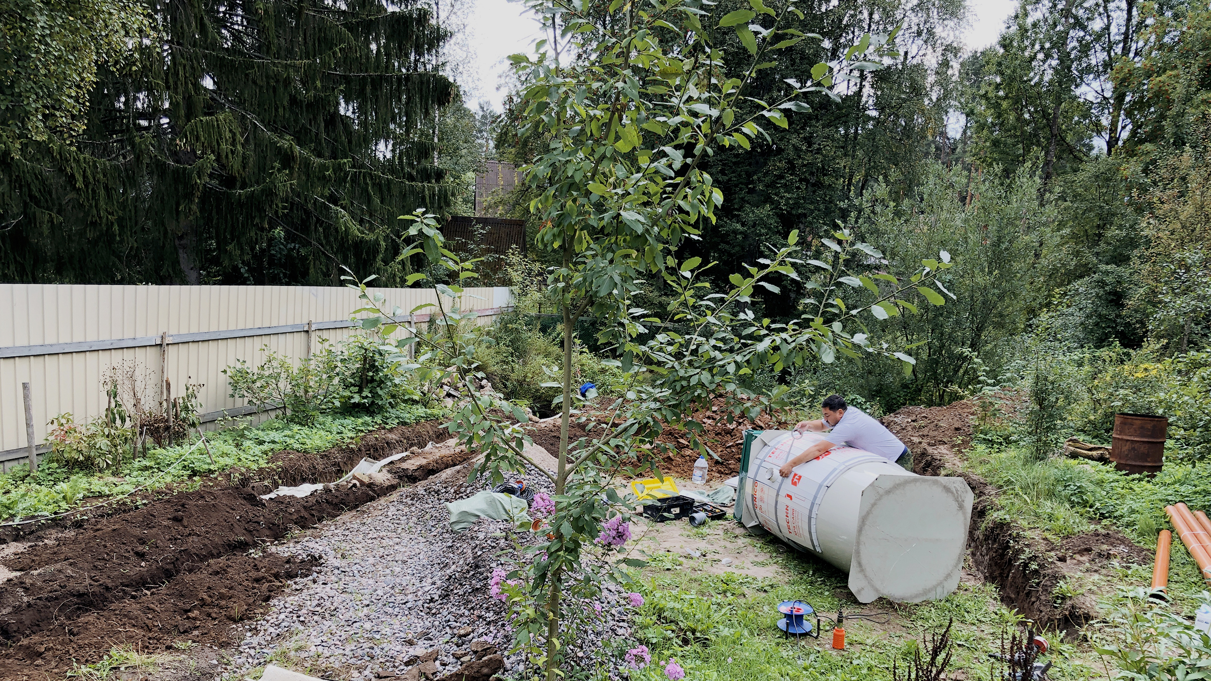 Как мы установили станцию биоочистки на садовом участке