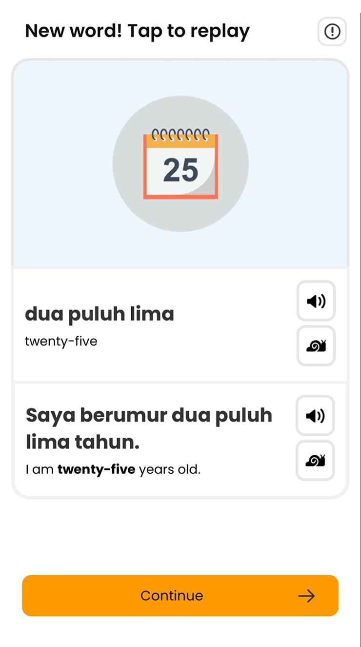 Приложение помогает учить малайский, но на базе английского. Поддержки русского языка нет