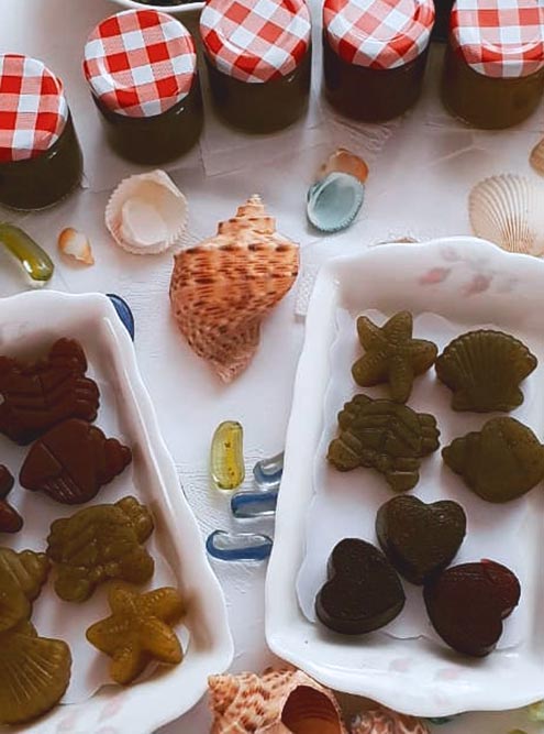 Первые образцы мармелада и желейных конфет