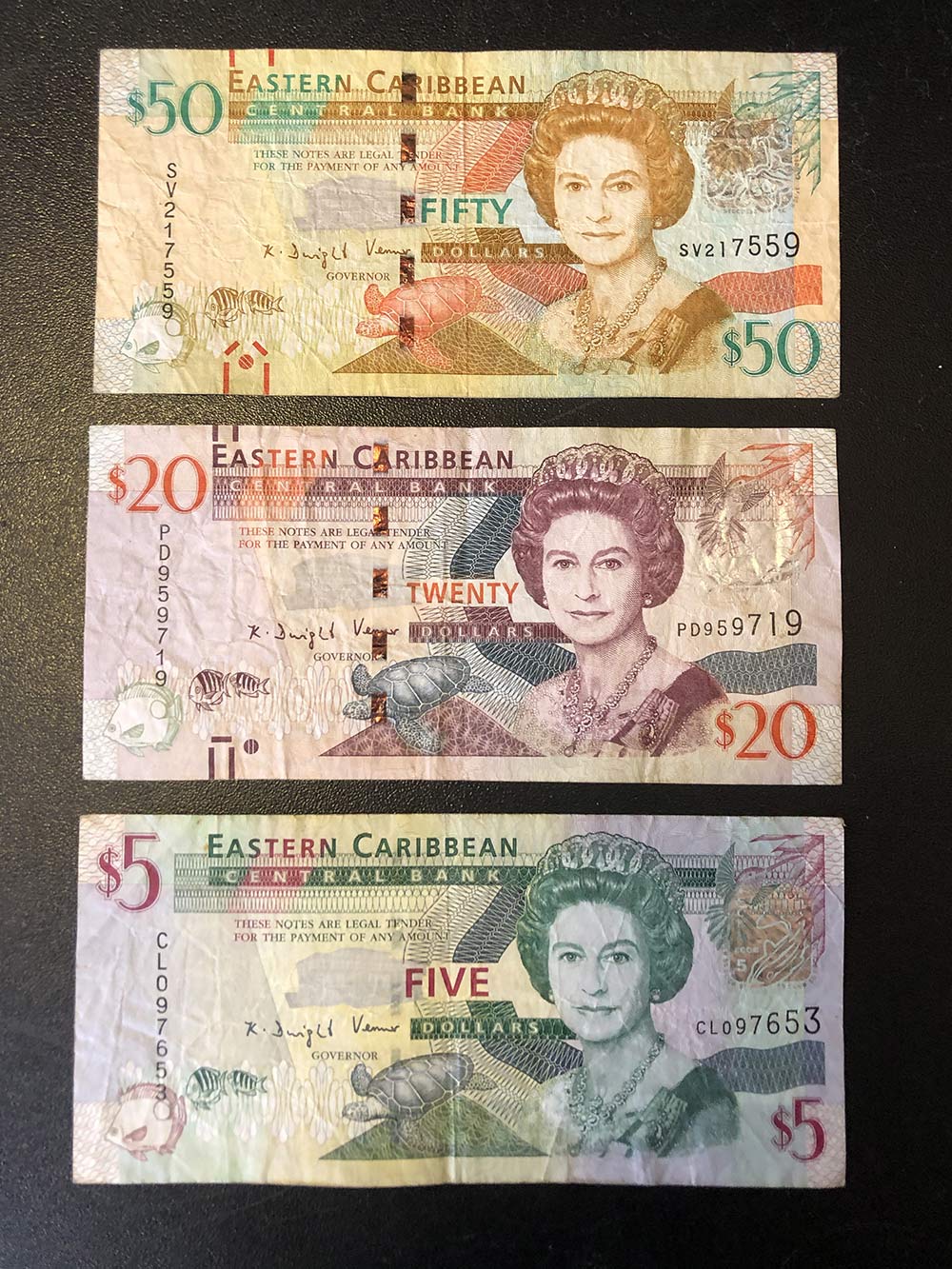 Так выглядят восточнокарибские доллары