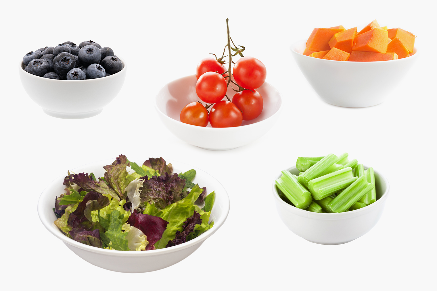Так выглядят пять порций фруктов и овощей. Источник: iStock; Shutterstock