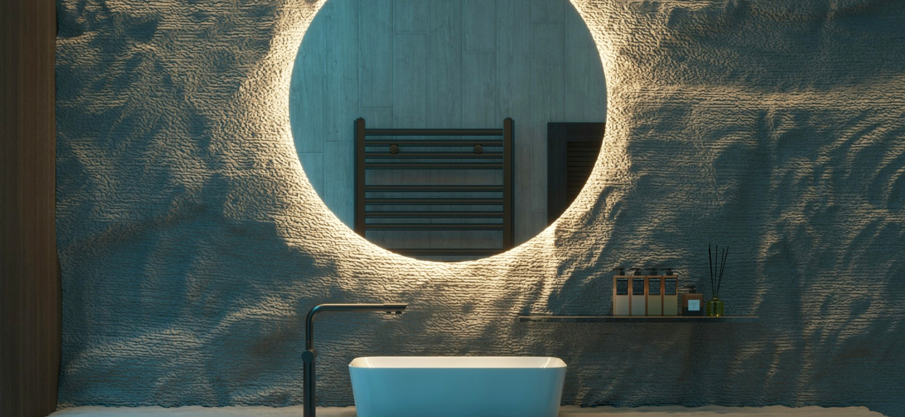 17 зеркал с подсвет­кой для ванной комнаты