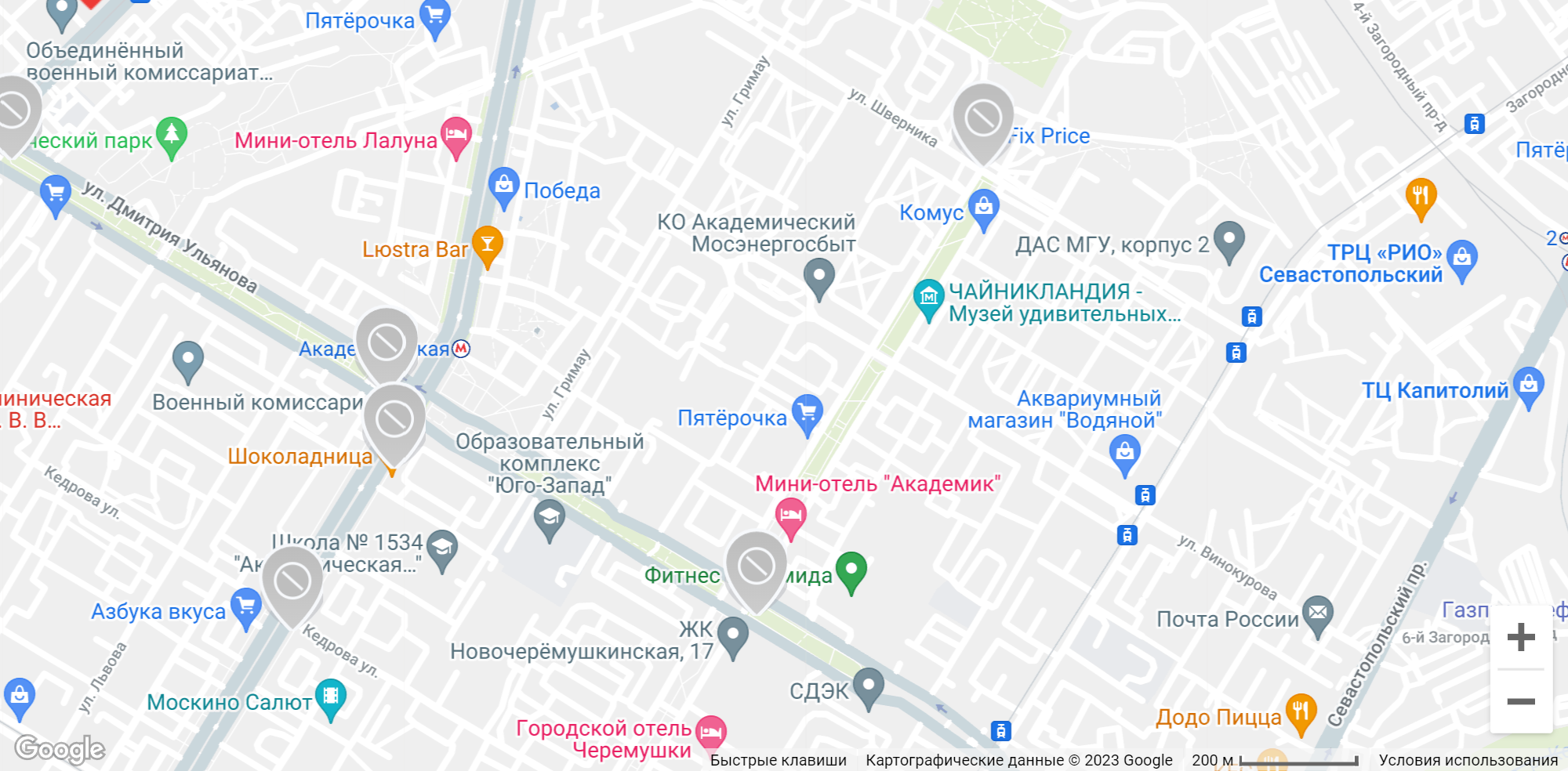 Карта станций велопроката. Источник: velobike.ru