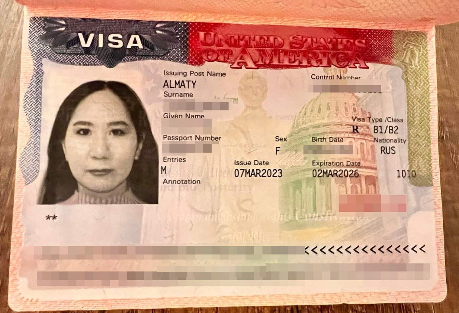 Моя американская виза