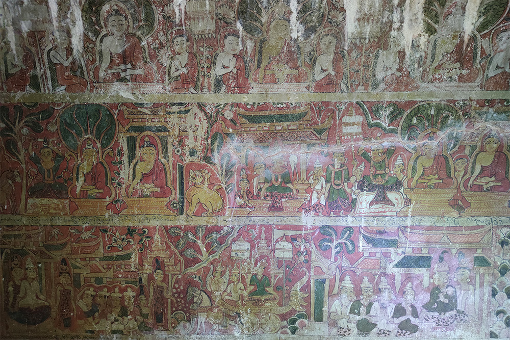 Фрески в храме Tilawkaguru в Сагайне