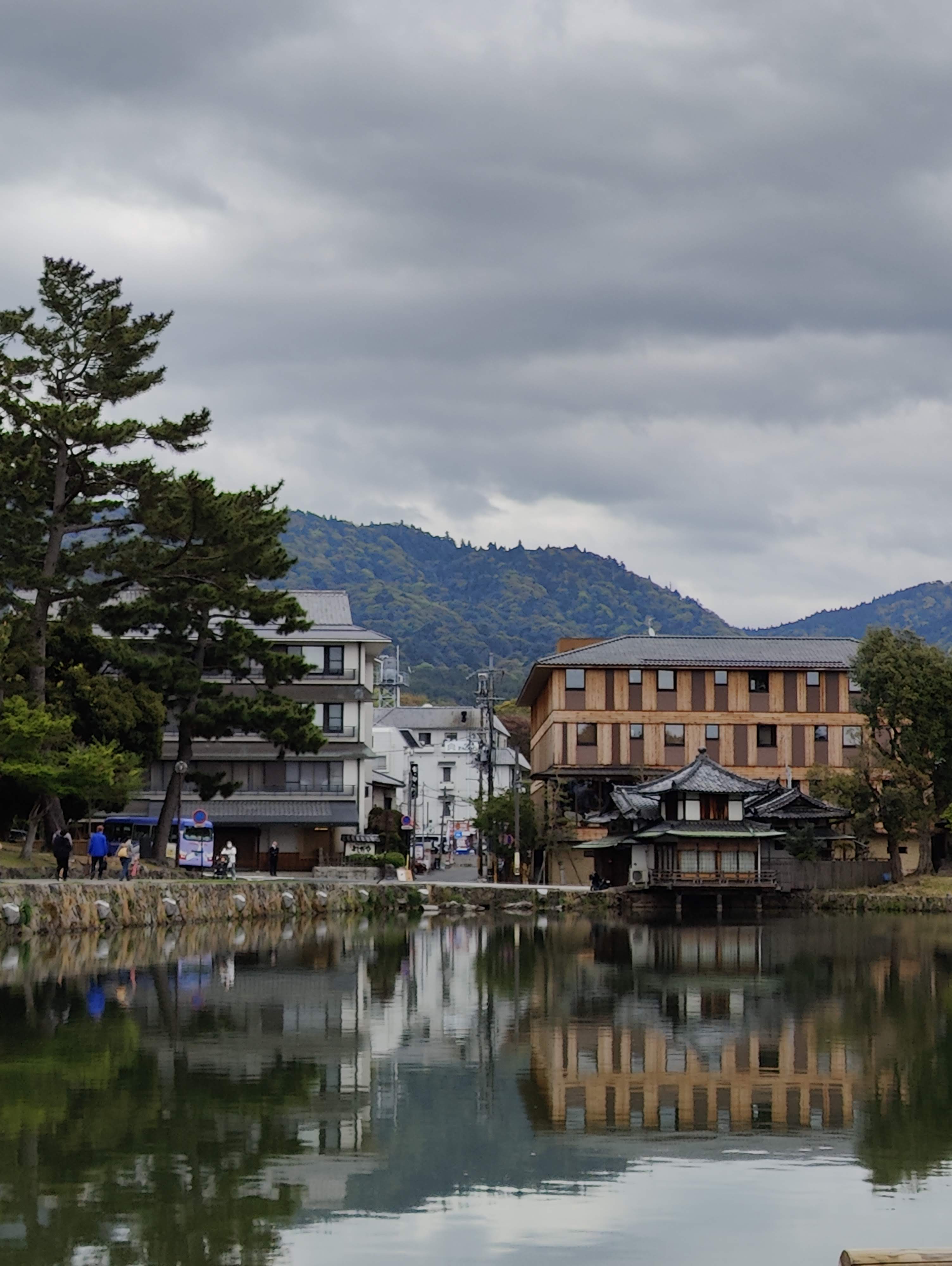 Вид из Starbucks недалеко от парка Нара