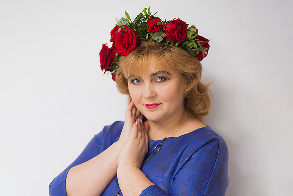 Моя модель с антивозрастным макияжем. Фотопроект Roses. Фотограф — Татьяна Погорелова