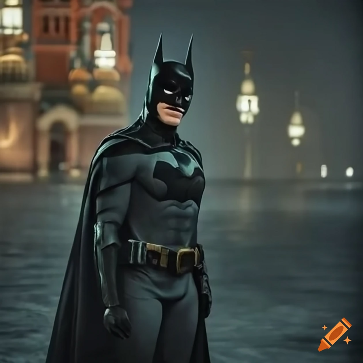 Бэтмен и Москва не удались, зато прилагалась масса идей с Бэтменом, поедающим бургер, убегающим с чемоданом и в других непривычных ситуациях