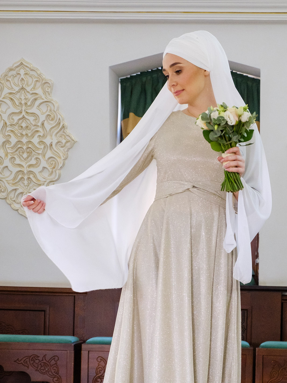 Платье на никах для невесты
