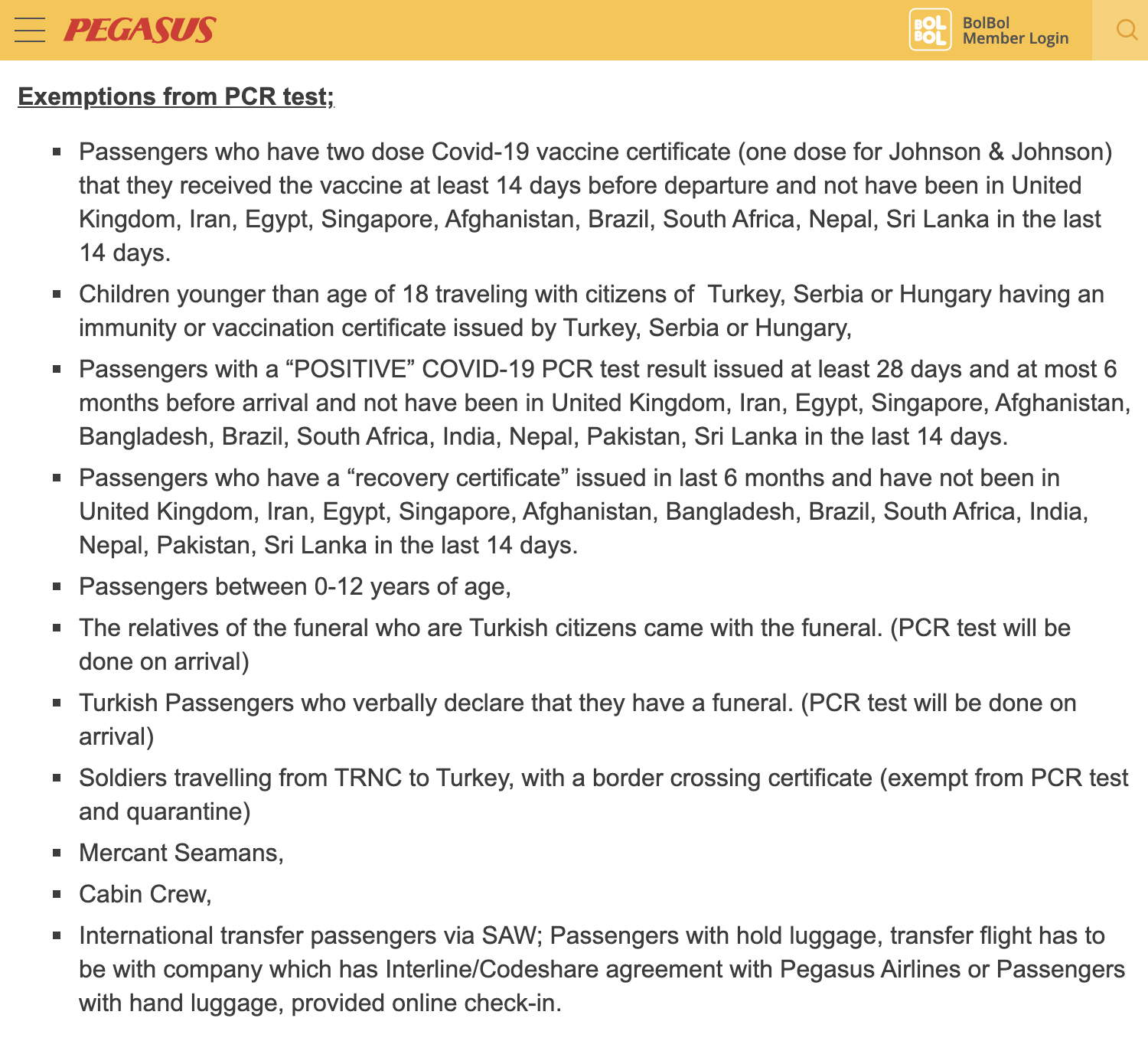 Авиакомпания Pegasus уточняет, что для въезда в Турцию из однокомпонентных вакцин подойдет только Johnson & Johnson