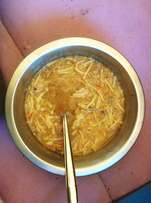 Суп с вермишелью, который я сварил в Норвегии