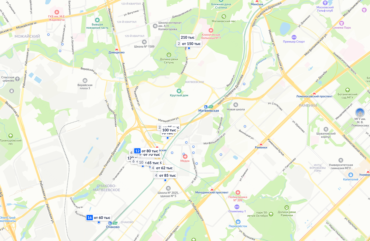 В последние 5 лет в районе построили несколько новостроек, но стоимость аренды даже однушки в них минимум в 1,5 раза выше, чем в старых домах. Источник: «Циан»