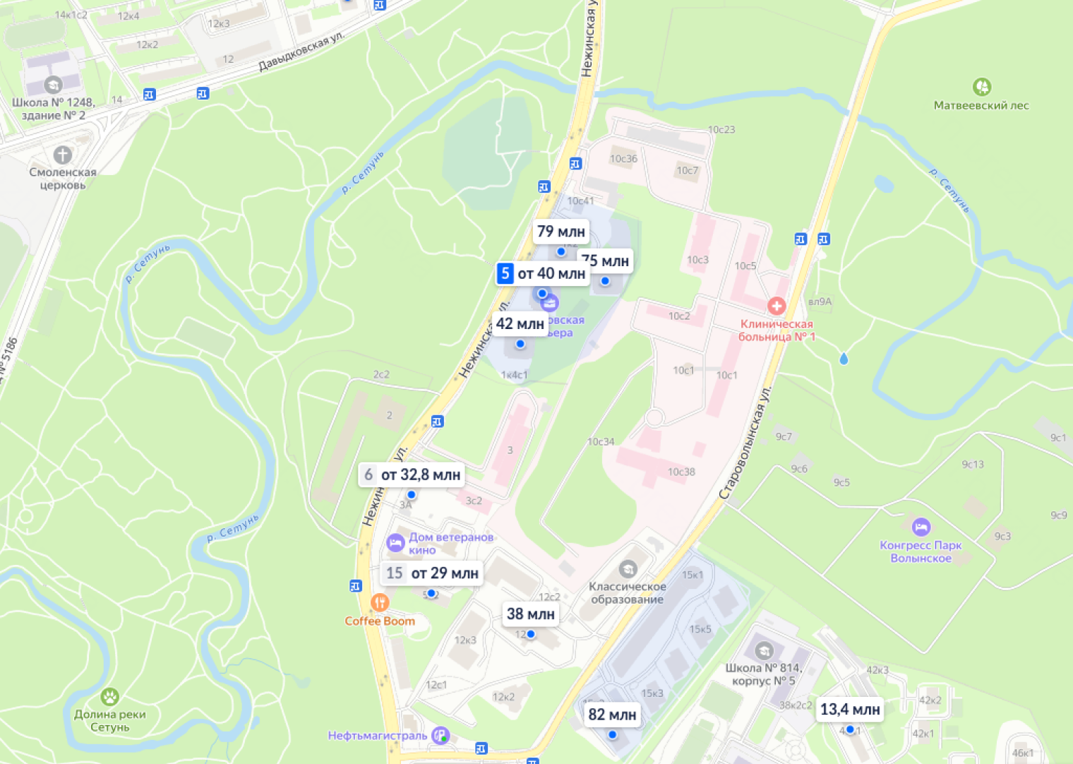 За привилегию жить рядом с парком придется заплатить дороже. Источник: «Циан»