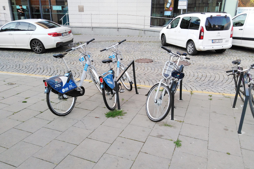 Парковка для велосипедов в Оломоуце