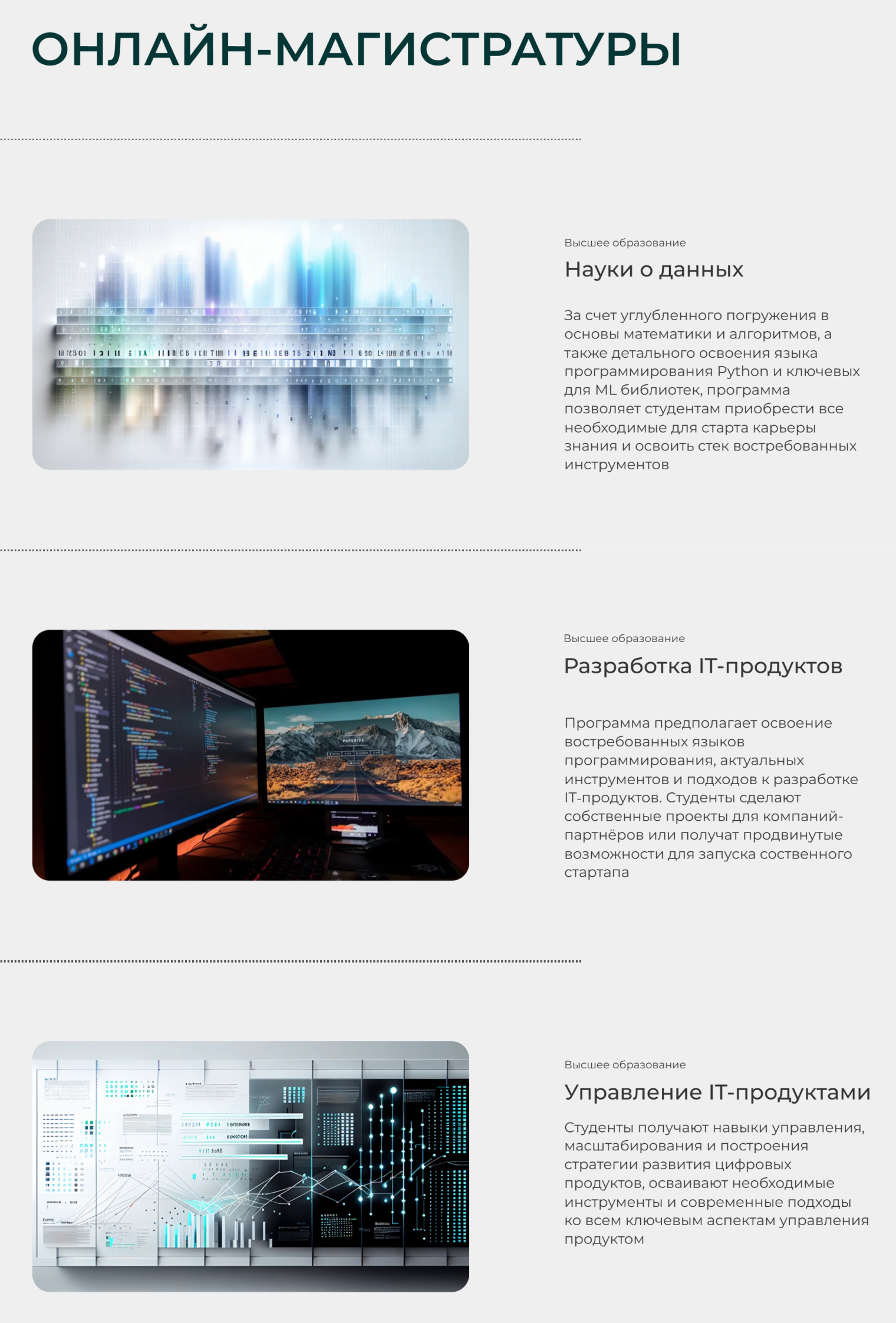 МФТИ предлагает онлайн-магистратуры с углубленным изучением основ специальности и практикой от компаний-лидеров и высокотехнологичных стартапов. © mipt.online