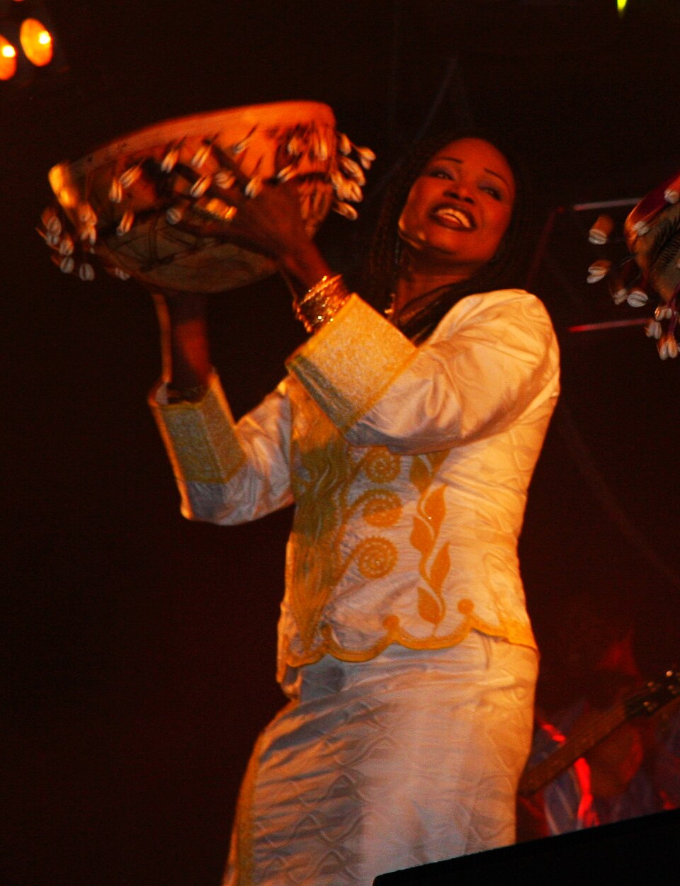Oumu Sangare on Ethnoport Festival in Poznan, Poland 2008. Wikimedia Commons