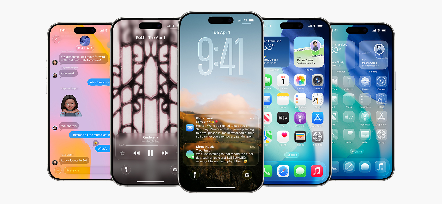 Apple представила iOS 26​ с новым дизайном «жидкое стекло»