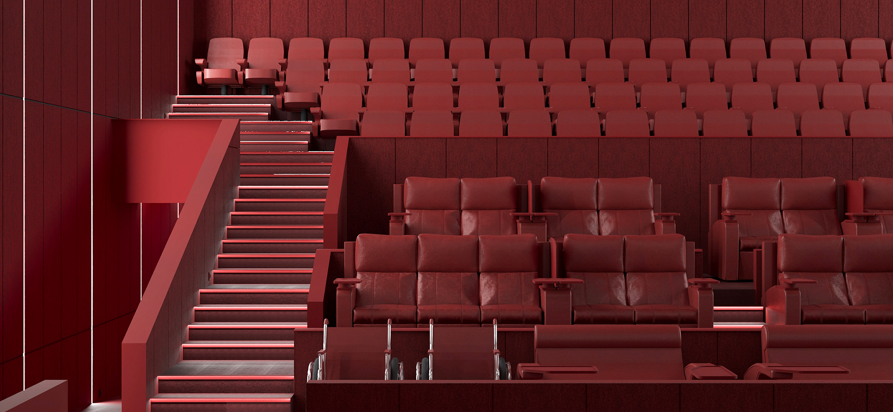 В Петербурге открыли кинотеатр «Мираж Пик» — с дос­тавкой еды и диванами, как в «Мираже на Большом»