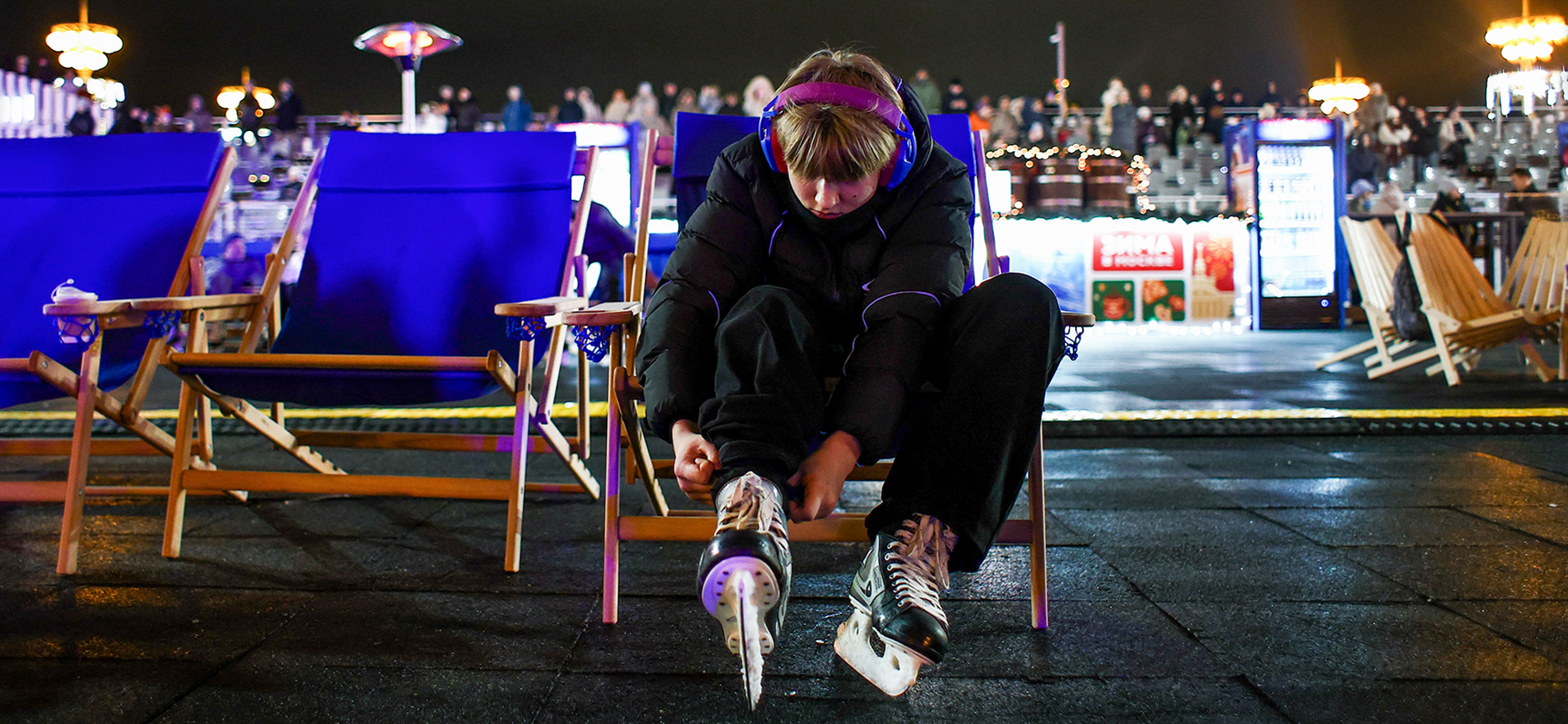 На ВДНХ пройдет первый в сезоне ночной сеанс на катке