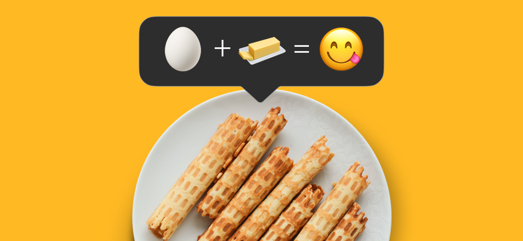 Микрорецепт хру­стящих вафельных трубочек — хороши с начинкой или без