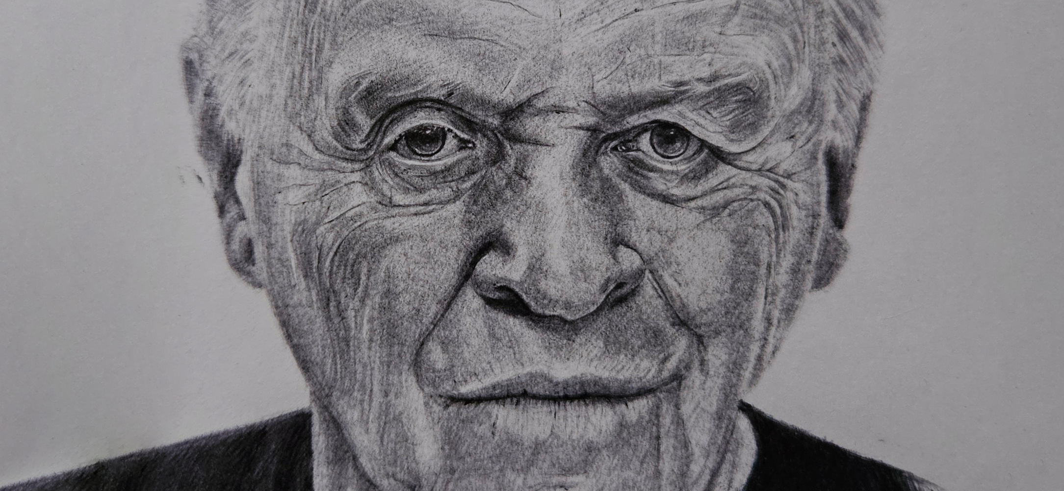 Мой рисунок: миниатюрный портрет Энтони Хопкинса шариковой ручкой