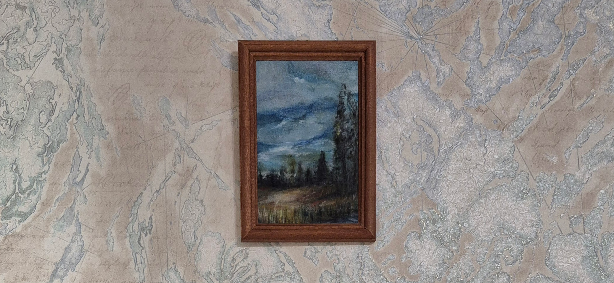 Мои рисунки: миниатюры в рамках маслом и масляной пастелью